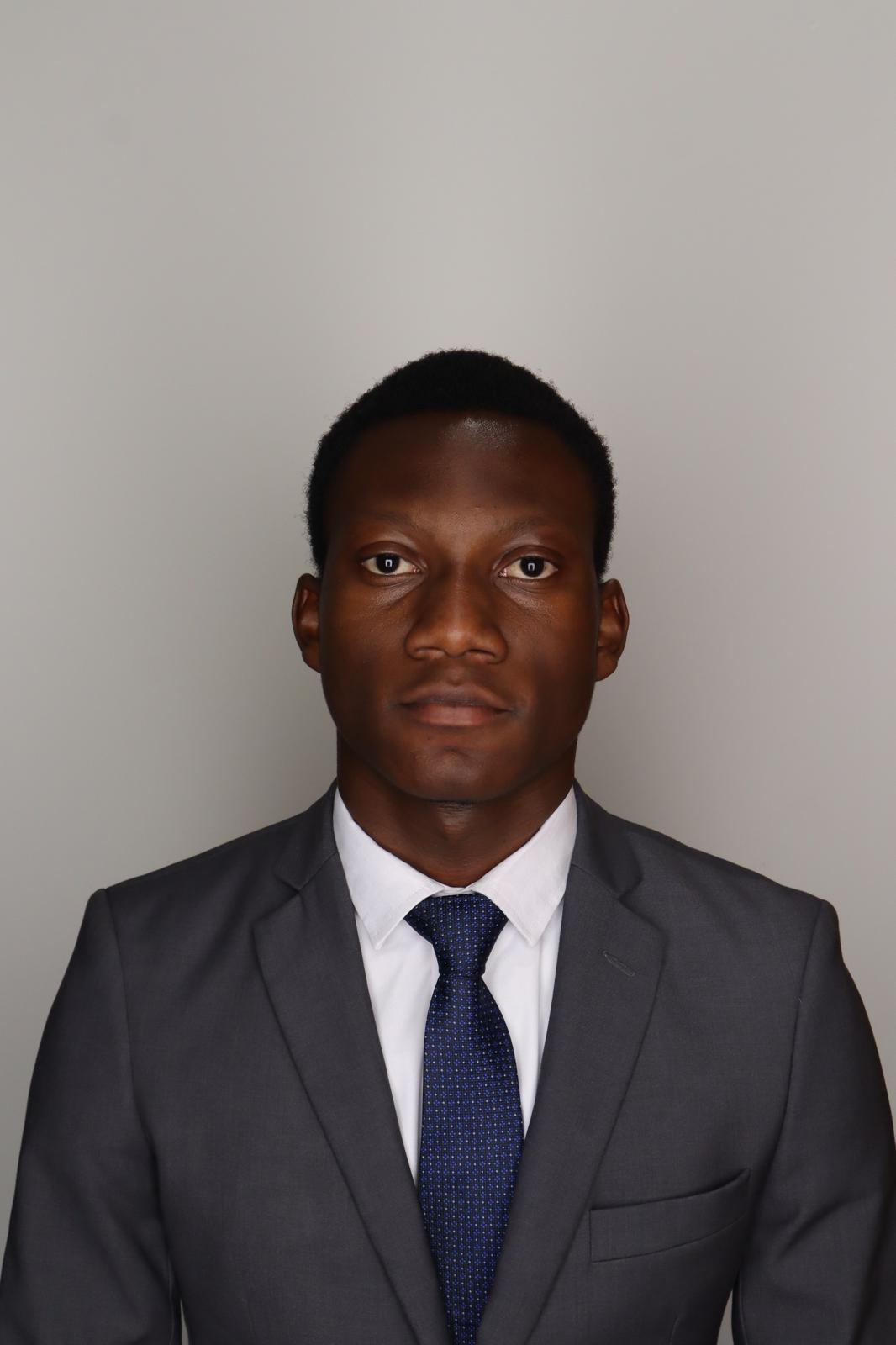 Jerrold Kyekye wearing a suit